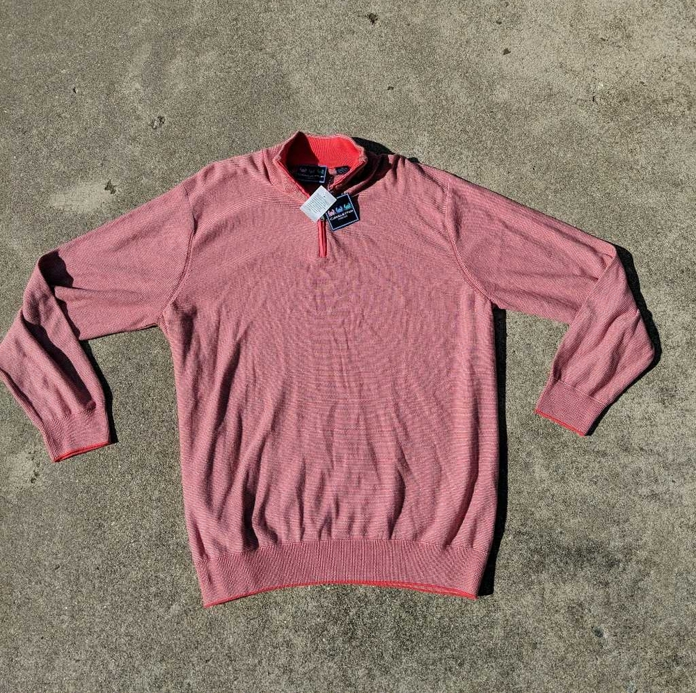 Charleston‎ Threads Mens 1/4 Zip Sweater L/S XXL